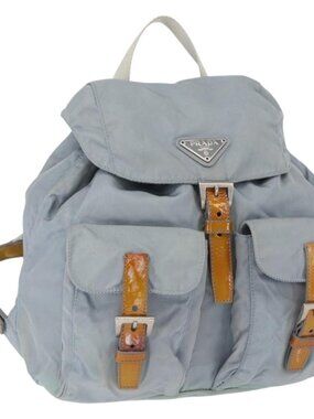 Prada | Bags | Prada Backpack Nylon Black Silver Auth Bd697  display picture 1